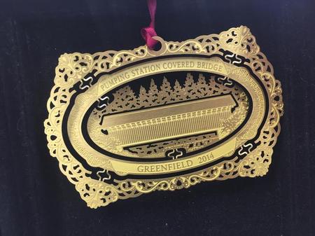 2014 Tree Ornament - Pumping Station Covered Bridge